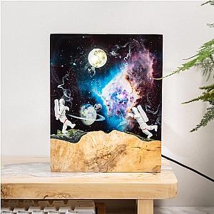 Astronauts in Interstellar Space Epoxy Lamp-Rectangle - Breakwooden BR2812