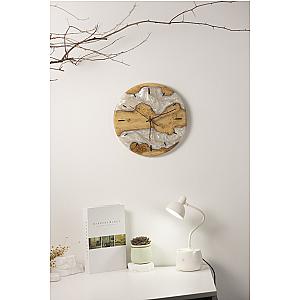 Classic Pearl Wood Wall Clock for Minimalist Decor - Breakwooden BR2812