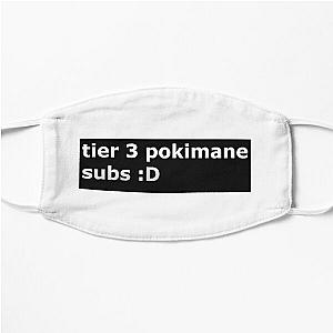 Pokimane Face Masks - Pokimane tier 3 subs Flat Mask RB2205