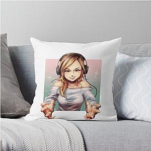 Pokimane Pillows - Pokimane Gaming  Throw Pillow RB2205