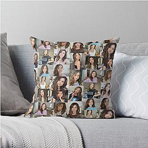 Pokimane Pillows - Pokimane Collage Artwork Throw Pillow RB2205