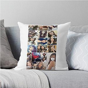 Pokimane Pillows - Pokimane Collage Throw Pillow RB2205