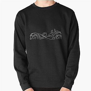 Polaris Slingshot  profile stencil, white  Pullover Sweatshirt RB0301