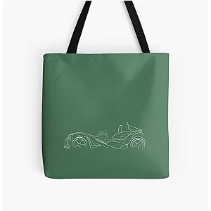 Polaris Slingshot  profile stencil, white All Over Print Tote Bag RB0301