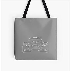 Polaris Slingshot  front stencil, white All Over Print Tote Bag RB0301