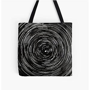 Startrails, Polaris at center All Over Print Tote Bag RB0301