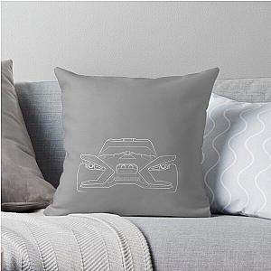 Polaris Slingshot  front stencil, white Throw Pillow RB0301