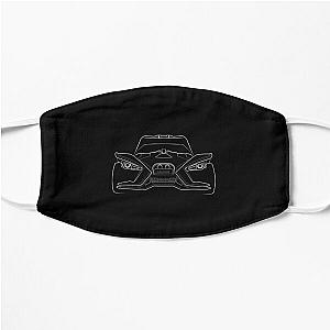 Polaris Slingshot TShirtfront profile  Polaris Slingshot  stencil, white Flat Mask RB0301