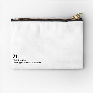 Polo G Aesthetic Motivational Rap Quote Lyrics Zipper Pouch