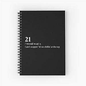 Polo G Aesthetic Motivational Rap Quote Lyrics Black Spiral Notebook