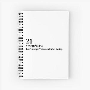 Polo G Aesthetic Motivational Rap Quote Lyrics Spiral Notebook