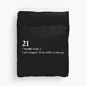 Polo G Aesthetic Motivational Rap Quote Lyrics Black Duvet Cover