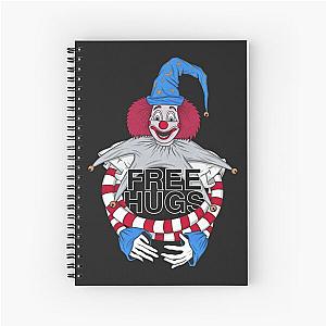 FREE HUGS Poltergeist Clown Spiral Notebook