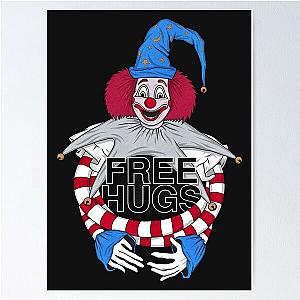 FREE HUGS Poltergeist Clown Poster