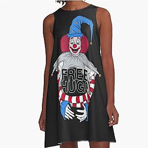 FREE HUGS Poltergeist Clown A-Line Dress