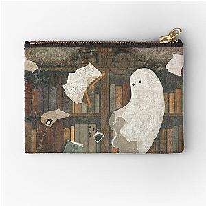 There's a Poltergeist in the Library Again... Zipper Pouch