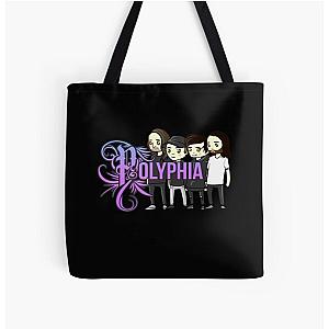 Polyphia Merch Polyphia Merch Polyphia band Chibi All Over Print Tote Bag RB1207