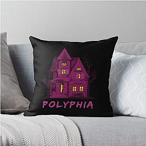 Polyphia Merch Polyphia Band With Some Scary Haunted House Throw Pillow RB1207