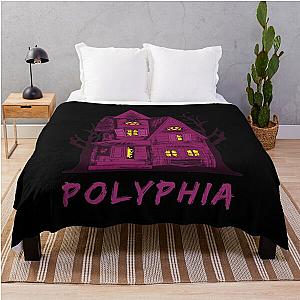 Polyphia Merch Polyphia Band With Some Scary Haunted House Throw Blanket RB1207