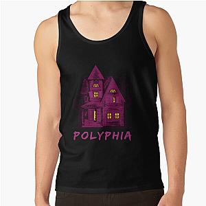 Polyphia Merch Polyphia Band With Some Scary Haunted House Tank Top RB1207