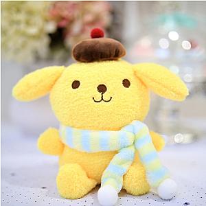 20cm Yellow Pompompurin Winter Dog Plush