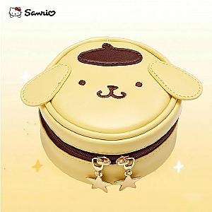 Pom Pom Purin Yellow Cartoon Dog Leather Cosmetic Bag