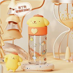 Pompompurin Yellow Dog Doll Glass Cup