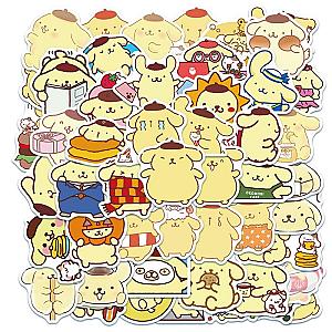 Pompompurin Yellow Dog 50 Pcs Notebook Waterproof Stickers