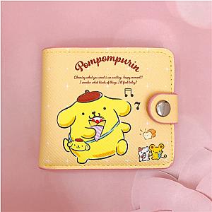 Pompompurin Yellow Dog Casual Short Wallet with Buttons