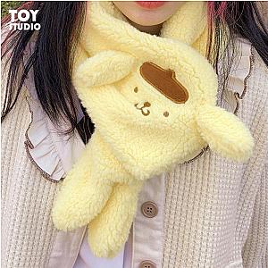 Pompompurin Yellow Cartoon Dog Winter Warm Scarf