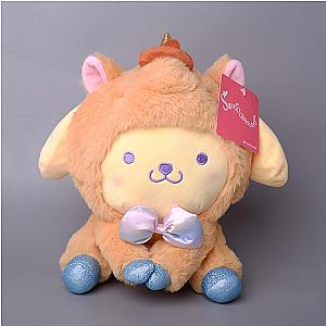 12-20cm Yellow PompomPurin Cartoon Dog Bear Tiger Cosplay Plush