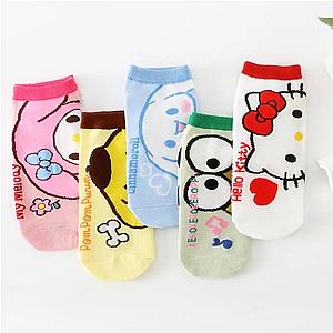 Pompompurin Yellow Dog Boat Short Socks