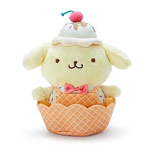 12cm Yellow Pom Pom Purin Ice Cream Toy Plush