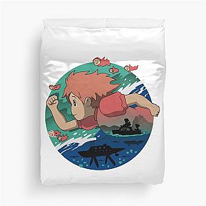 kelalen Ponyo on the Cliff by the Sea lungaku Duvet Cover