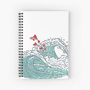 Ponyo waves Spiral Notebook