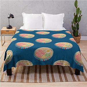Ponyo Ramen Inspired Noodles Throw Blanket