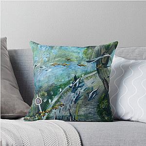Ponyo Underwater Throw Pillow