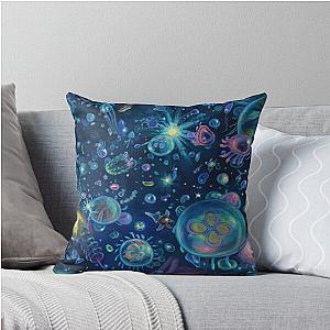 Ponyo Painting Anime Throw Pillow Jellyfish Underwater