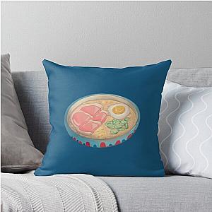 Ponyo Ramen Noodles Throw Pillow