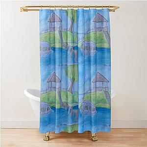 Ponyo Landscape Shower Curtain