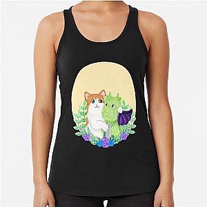 Ponyo and Dragon Racerback Tank Top