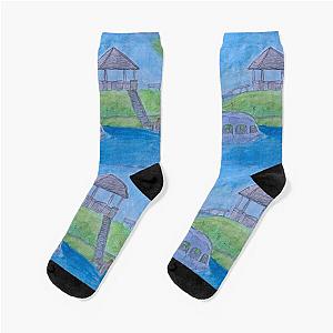 Ponyo landscape Socks