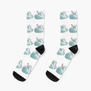 Ponyo waves socks
