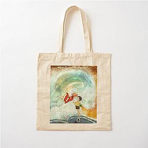 Ponyo and the Great Wave Cotton Tote Bag