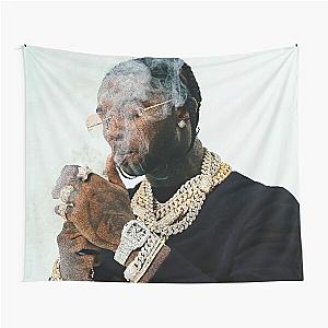 Pop Smoke Tapestries - Smoking Diamond Smoke Art Tapestry