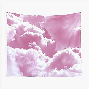 Pop Smoke Tapestries - Pale Pastel Sky Blue Pop Smoke Bomb Clouds Tapestry