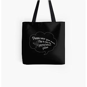 Pop Smoke Bags - I like to see my Pop Pop white All Over Print Tote Bag