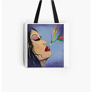 Pop Smoke Bags - Pop Art Smoke acrylic hand painted canvas  All Over Print Tote Bag