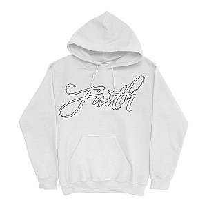 Faith Album Hoodie - White Official Merch