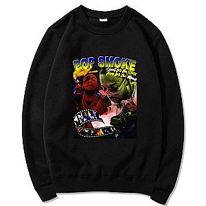 Pop Smoke Sweatshirt - Street Style Loose Pop Smoke Printed Sportswears New Casual Sweatshirt